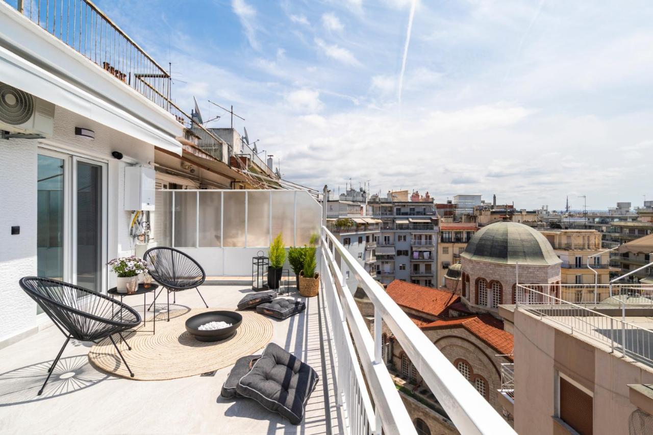 Apartament Ares Penthouse Saloniki Zewnętrze zdjęcie